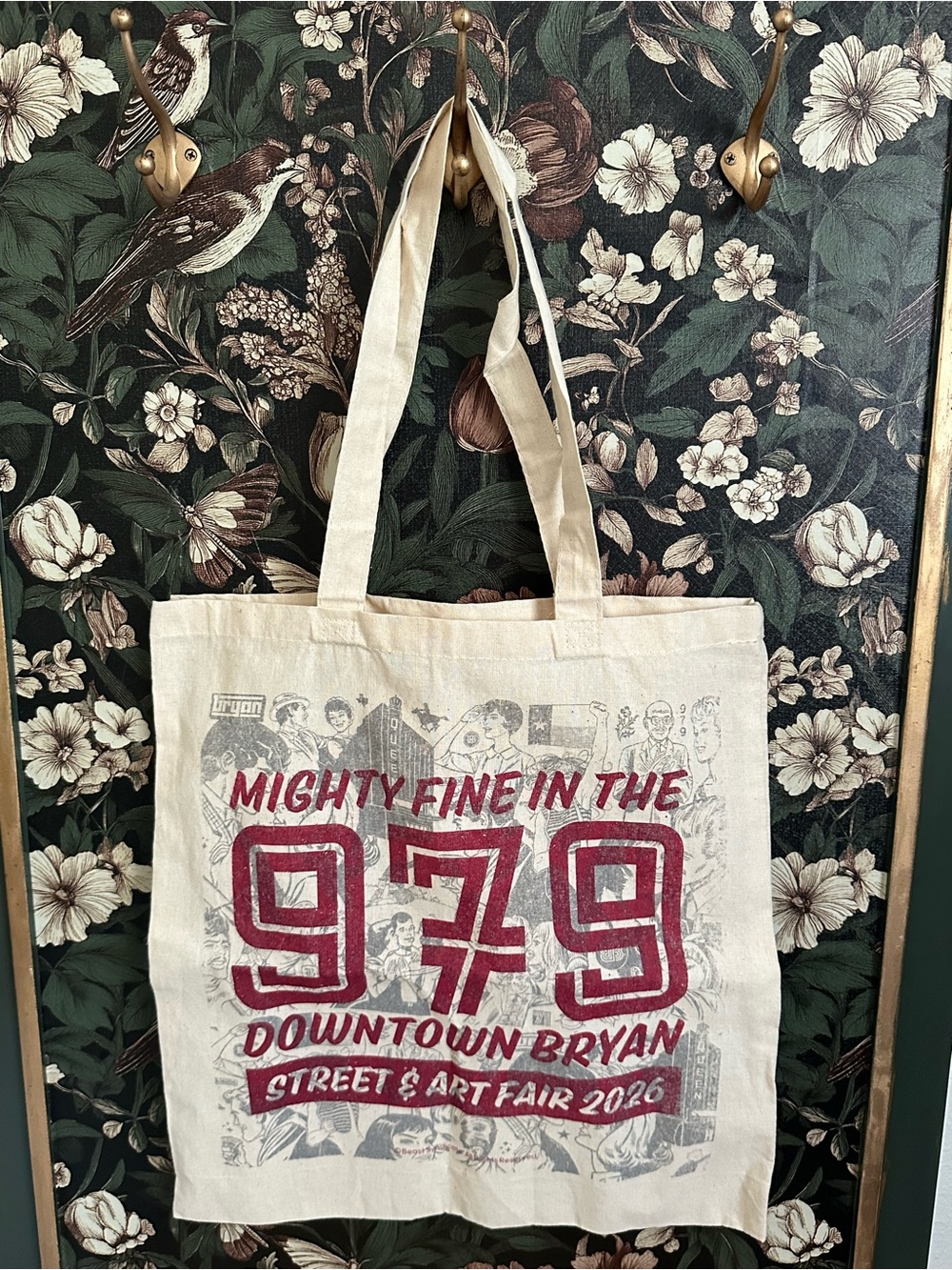 Mighty fine in the 979 downtown Bryan tote bag